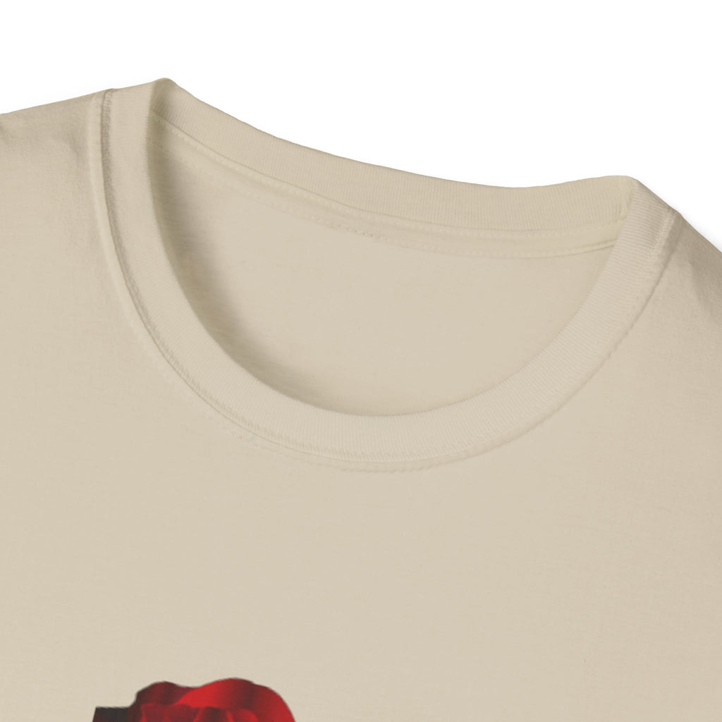 Skeleton Hand & Red Rose T-Shirt — 'One day you'll die. Relax.' Gothic Casual Tee