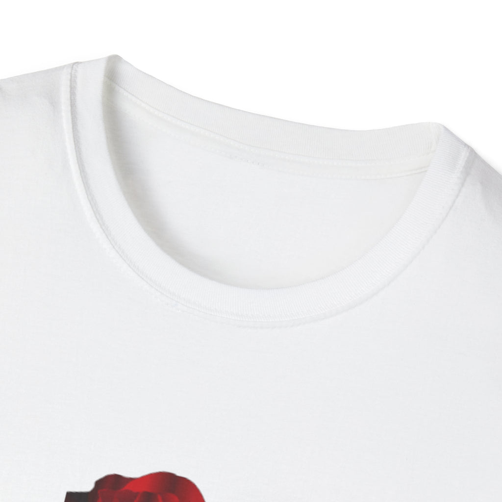 Skeleton Hand & Red Rose T-Shirt — 'One day you'll die. Relax.' Gothic Casual Tee